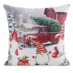 J&otilde;ulu dekoratiivne padjakate PSWA-325, valge v./mitmev&auml;rviline, 45 cm x 45 cm