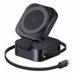 Auto juhtmevaba laadija - hoidik Baseus PicoGo, Wireless, 6.9 cm, must v., 15 W