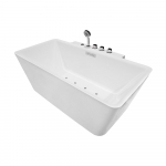 Vann, massaaži AMUE-1702, 170 cm x 87 cm x 61 cm, ristk&uuml;lik, valge