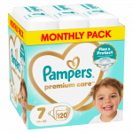 M&auml;hkmed Pampers Premium Care, 7 suurus, 15 kg, 120 tk