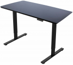 Arvutilaud reguleeritava k&otilde;rgusega Home4you Ergo Fit K187162, 120 cm x 60 cm, 71.6 - 116 cm, must v.