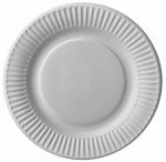 &Uuml;hekordne taldrik Pap Star, &Oslash; 18 cm, 50 tk