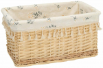 Korv Home4you Willi Emma 88813, puuvill/paju, 40 cm x 27 cm, pruunikas v.