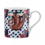 Tass Mikasa Wild at Heart Sloth, valge v./pruun v., 0.28 l