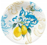 &Uuml;hekordne taldrik Paw Decor Collection Sicilian Floral Whimsy, &Oslash; 18 cm, 8 tk