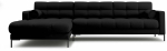 Nurgadiivan Cosmopolitan Design Bali Neve 100, must v., vasak, 185 x 293 cm x 75 cm