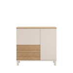 Kummut Kalune Design Mood MD4-CS, tamm v./liivakarva pruun v., 82.4 cm x 35 cm x 87.2 cm
