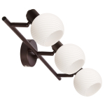 Valgusti lagi ja seinad Candellux Lighting Grano 93-43191, E14, 3 x 40 W, valge v. / pruun v.