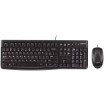 Juhtmega klaviatuuri ja hiire komplekt Logitech Desktop Desktop MK120, EN/RU, must v.