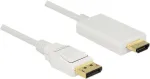 Adapter Delock Displayport 1.2 > HDMI-A USB, HDMI, 2 m, valge v.
