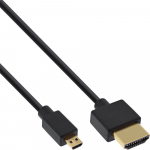 Juhe InLine HDMI A male, Micro HDMI male, 1 m, must v.