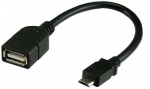 Juhe Techly USB 2.0 female, Micro USB male, 0.2 m, must v.