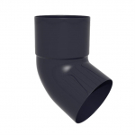 Vihmaveetoru p&otilde;lv Scala, 67 &deg;, &Oslash; 8 cm, pol&uuml;vin&uuml;&uuml;lkloriid (pvc), must v.