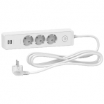 Pikendusjuhe Schneider Electric, 3 x 1 mm&sup2;, 1.5 m, 3 pesa, 2USB