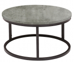Kohvilaud Home4you Brite, must v./hall v., 60 cm x 60 cm x 32 cm