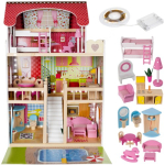 Nukumaja Kruzzel Wooden Dollhouse XL14790, mitmev&auml;rviline