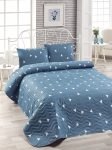 Voodikate Mijolnir Single Bedspread Set, sinine v./valge v., 160 cm x 220 cm