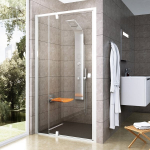 Du&scaron;&scaron;uksed Ravak Pivot PDOP2-100, 100 cm x 190 cm, l&auml;bipaistev v./valge v./karastatud