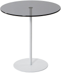 Kohvilaud Kalune Design Chill-Out, valge v./tumehall v., 50 cm x 50 cm x 50 cm