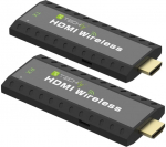 Pikendusjuhe Techly Wireless HDMI Extender 50m 1080p 365641 HDMI male, HDMI male, must v.