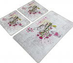 Vannitoamattide komplekt Foutastic Songs 359CHL3261, mitmev&auml;rviline, 100 cm x 60 cm