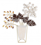 Seinadekoor Wallity Flowers In Pot, 47 cm x 55 cm