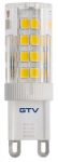 Lambipirn GTV LED, G9, 3000 &deg;K, G9, 5 W