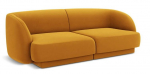 Diivan Micadoni Home Miley Velvet, kollane v., 184 x 85 cm x 74 cm