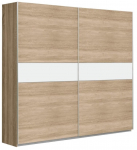 Riidekapp Forte Winner Plus WNPS323E1-Q45, valge v./sonoma tamm v., 61.2 cm x 200.1 cm x 209.7 cm