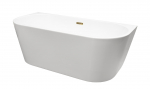 Vann, teisaldatav Besco Vica, 150 cm x 80 cm, ovaalne, valge