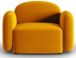 Tugitool Micadoni Home Blair Velvet, kollane v., 119 cm x 87 cm x 80 cm