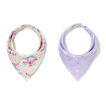 Pudip&otilde;ll BabyOno Horses, beež v./lilla v., puuvill, 0 kuud, 2 tk