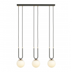 Valgusti rippuv Emibig Glam 3, E14, 3 x 10 W, must v.