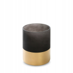 K&uuml;&uuml;nlahoidja Victoria 7, klaas, &Oslash; 12 cm, 15 cm, kuld v./must v.