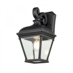 &Otilde;ue seinavalgusti Elstead Lighting Bayview 1, 60W, E27, IP44, must v., 18 cm x 33.4 cm