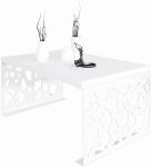 Kohvilaud ADRK Semara, valge v., 100 cm x 60 cm x 45 cm