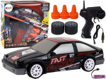 Rc auto Lean Toys, 1:24, must/punane