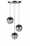 Valgusti rippuv Opviq Chandelier Kure 8711-3, must v.