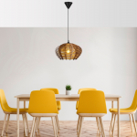 Valgusti rippuv Opviq Chandelier Ellipse, E27, must v.