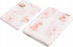 Beebide voodipesu katete komplekt Sensillo Fairies, 100 x 135 cm, valge/roosa