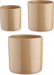 Lillepottide komplekt Ibergarden, keraamiline, beež, 3 tk