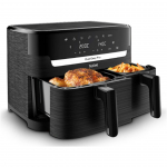 Kuuma&otilde;hufrit&uuml;&uuml;r Tefal Dual Easy Fry EY901N10, must v., 2700 W, 8.3 l