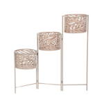 Lillepottide komplekt Homla Floero 876030, metall, 24 cm x 64 cm, pruun, 3 tk