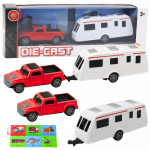 M&auml;ngumaastur haagisega Lean Toys, valge v./punane v.