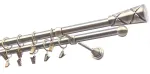 Kardinapuu komplekt Olimp Genua, 200 cm, &Oslash; 19 mm, antiikne kuld v.