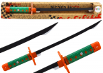 M&auml;ngum&otilde;&otilde;k Lean Toys Samurai, 56 cm Must/Roheline/Oranž