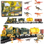 M&auml;ngurong r&ouml;&ouml;bastega Lean Toys Classical Train Series Dinosaurs, mitmev&auml;rviline