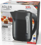 Elektriline veekeetja Adler AD 1244, 2.5 l, must v.