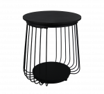 Kohvilaud Grania, must v., 35 cm x 35 cm x 40 cm