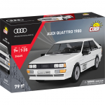 Konstruktor, auto Cobi Audi Audi quattro 1980 24665, 79 tk, valge v.